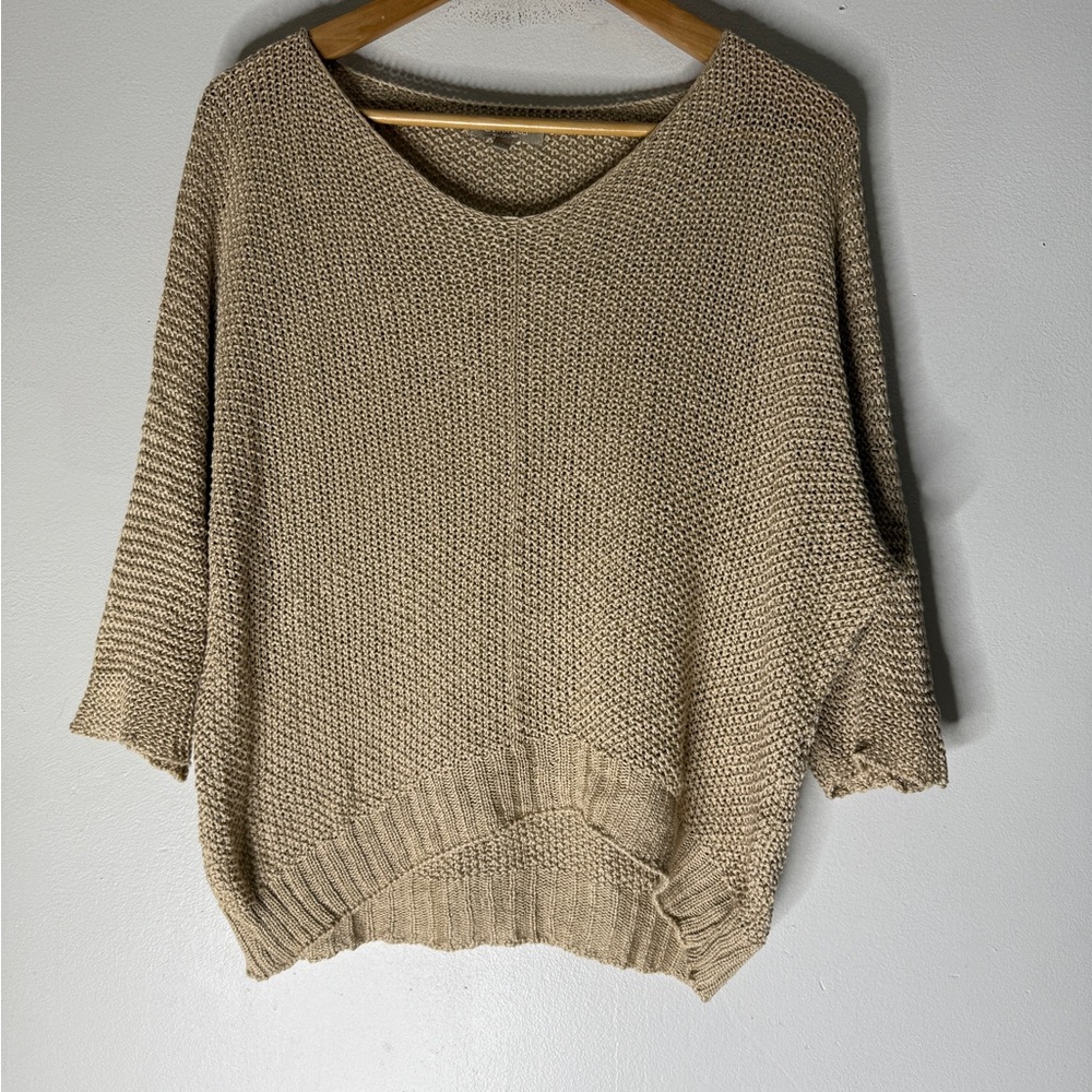 Carina Ricci Ran Open Knit‎ Sweater V Neck Medium